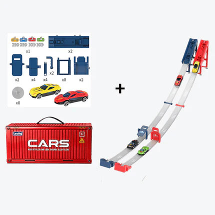 🎅 Karácsonyi akció 50% KEDVEZMÉNY 🎁 48 mini autó beépített garázzsal