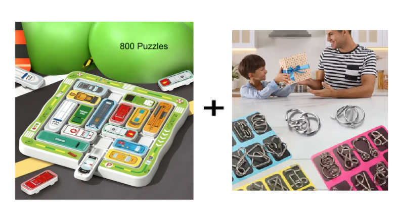 Parkolási Rejtvény Utazási Játék Gyerekeknek