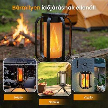 🌞Nyári ajánlat 🔥4 üzemmóddal rendelkező kültéri napelemes zseblámpa
