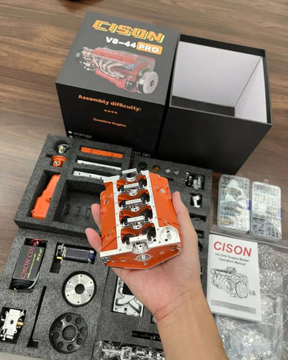 100% DIY🔥 dübörgő V8-as motor modell!