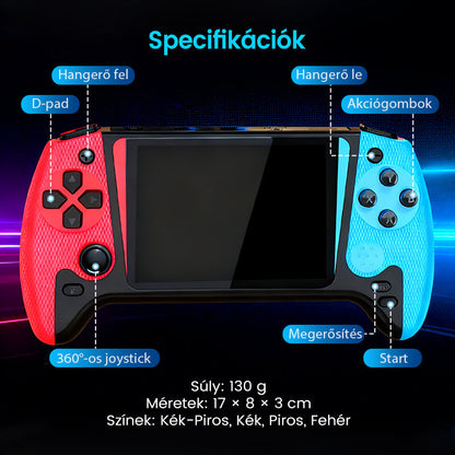 ⏳Időkorlátozott akció⌛ 500-in-1 nagyképernyős kézi klasszikus játékkonzol