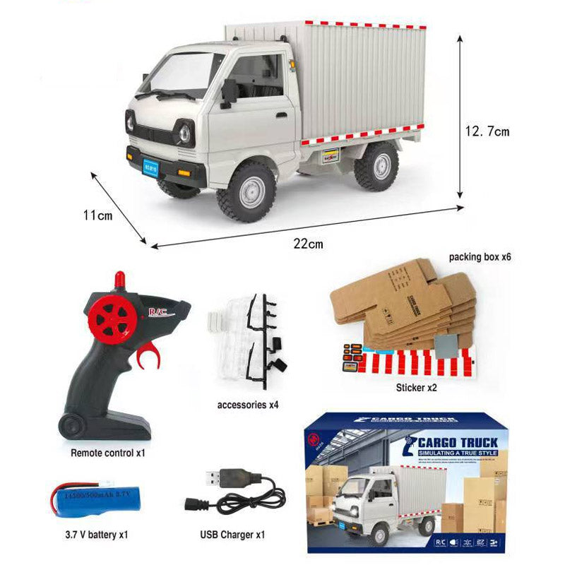 🔥🎁 Távirányítású, újratölthető konténerszállító teherautó játék 🎮🚚