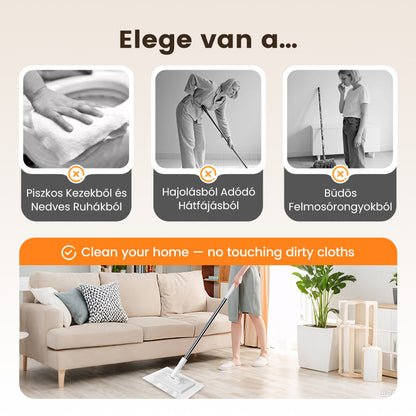 🧹Eldobható porfelmosó 4 újrahasználható kendővel