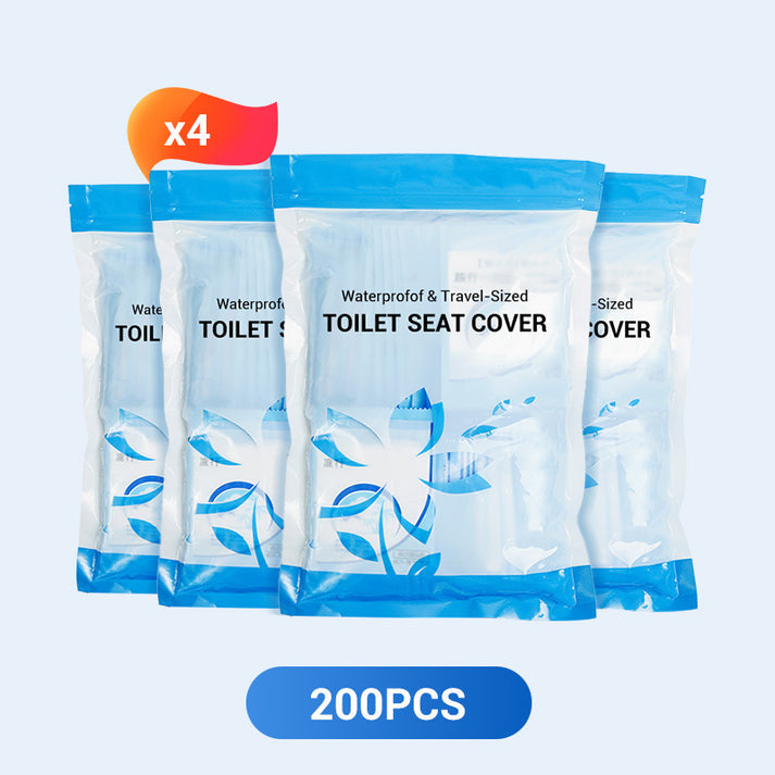 🛡️ Az egészségért! 🌿 Biológiailag lebomló egyszer használatos műanyag vécéülke-védő 🥰