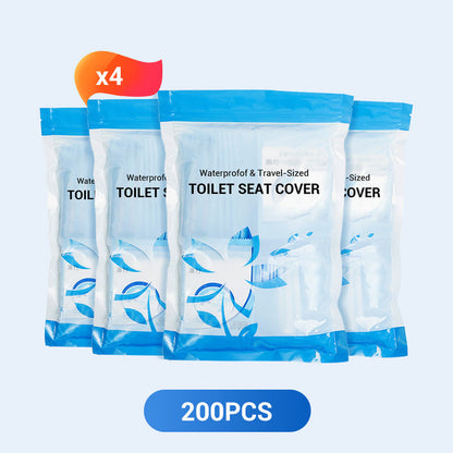 🛡️ Az egészségért! 🌿 Biológiailag lebomló egyszer használatos műanyag vécéülke-védő 🥰