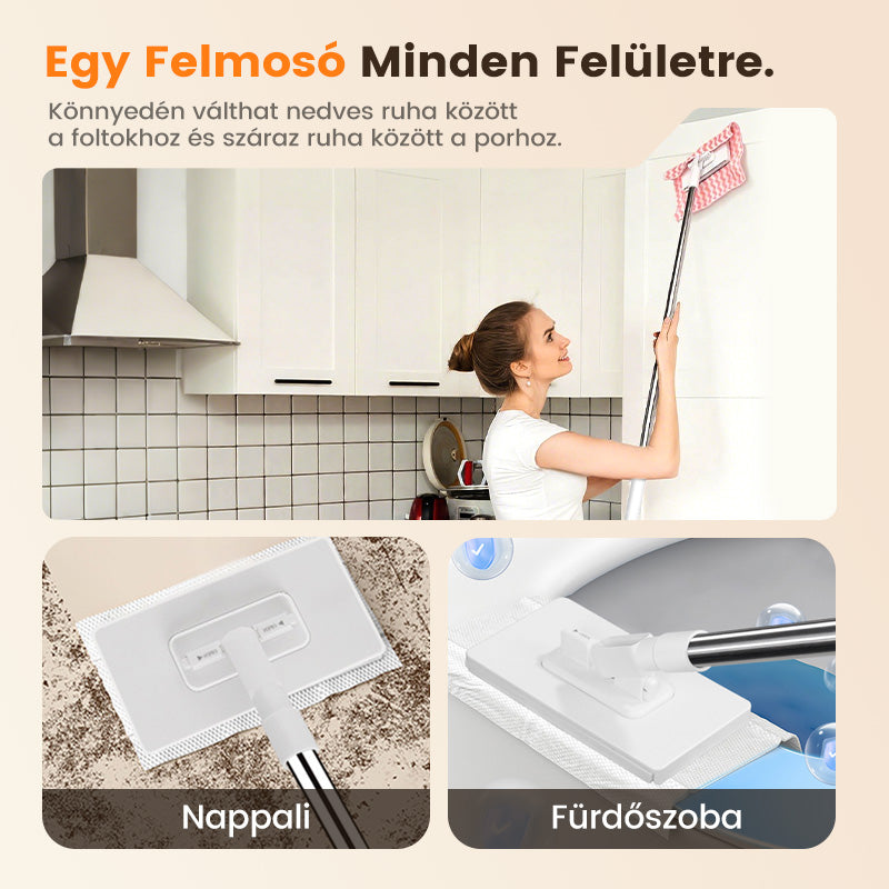 🧹Eldobható porfelmosó 4 újrahasználható kendővel