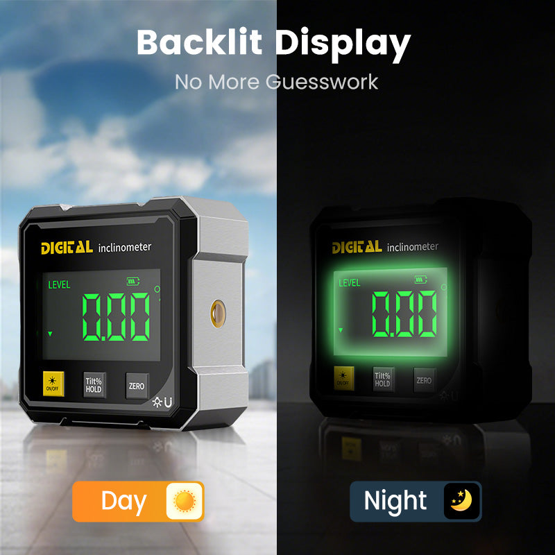 📐 Négyoldalas mágneses digitális szögmérő lézerrel 👷👍