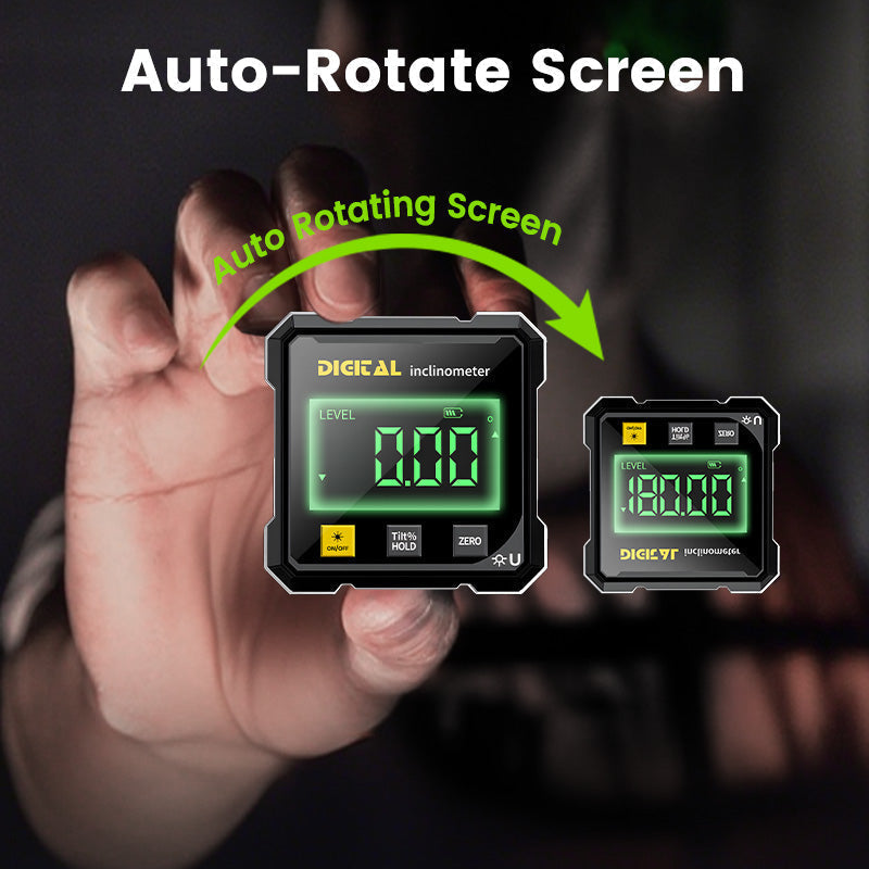 📐 Négyoldalas mágneses digitális szögmérő lézerrel 👷👍