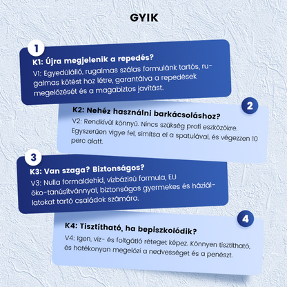 🌿💪 Elasztikus repedésálló faljavító paszta 🏡✨