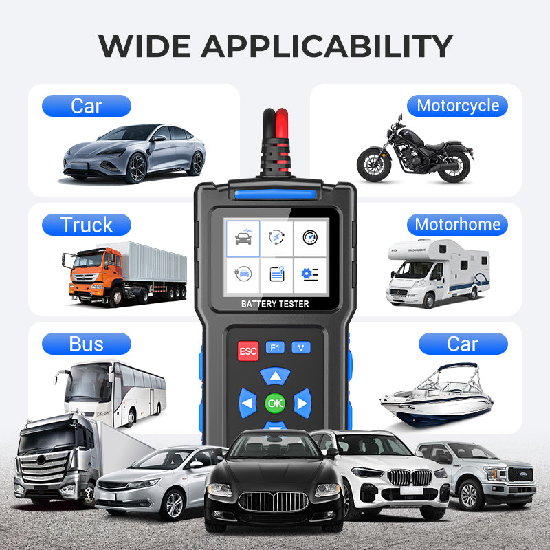 💥BT300 Autóakkumulátor-tesztelő 12 V-os terheléses tesztelő