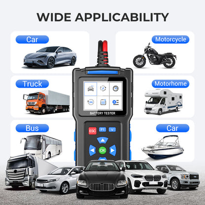 💥BT300 Autóakkumulátor-tesztelő 12 V-os terheléses tesztelő