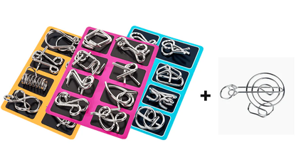 🧠 Oktatási IQ játékok, fém agytornázók