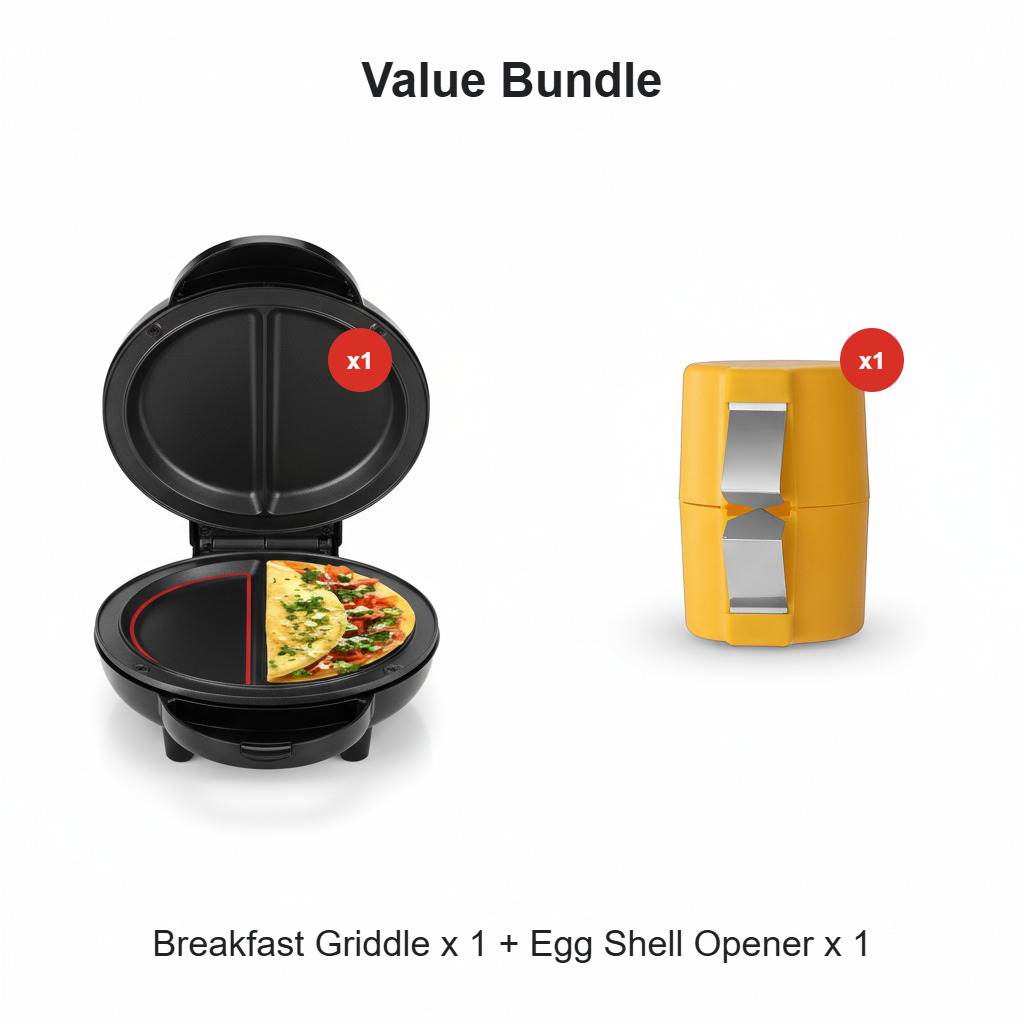 👨‍🍳2026 Új termékek - 40% kedvezmény🥘Többfunkciós elektromos tapadásmentes reggeli sütőlap