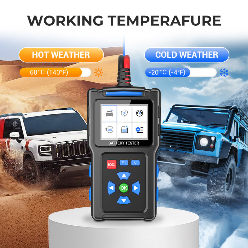 💥BT300 Autóakkumulátor-tesztelő 12 V-os terheléses tesztelő