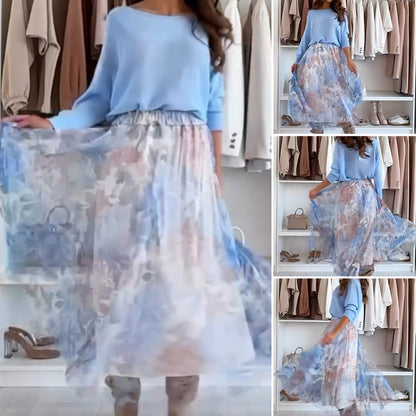 🌸Tavaszi akciók🌸 Kék szett Bow Back Top és Tulle szoknya