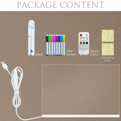 🎨Világító LED üzenetíró tábla✨