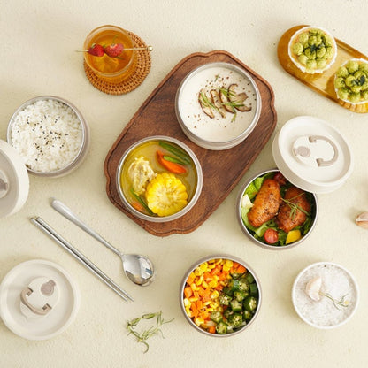 🍱✨ Vákuumszigetelt réteges ebéddoboz!