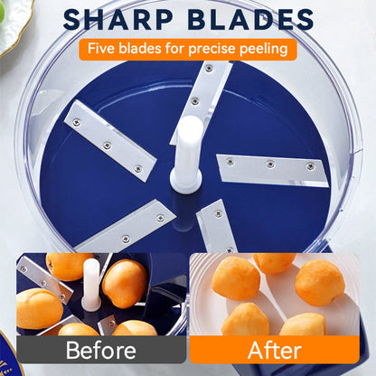 🍊Átlátszó elektromos gyümölcs- és zöldséghámozó