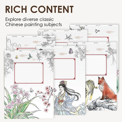 🎄🎁 Vízfestmény és kalligráfia másolása -👩‍🎨 Tapasztald meg a keleti kultúra varázsát 🖌️💕