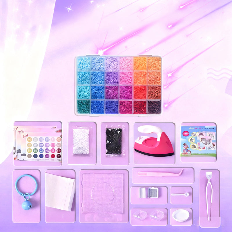 🎁🎨 Teljes kézzel készített gyöngyös szett 👧✂️