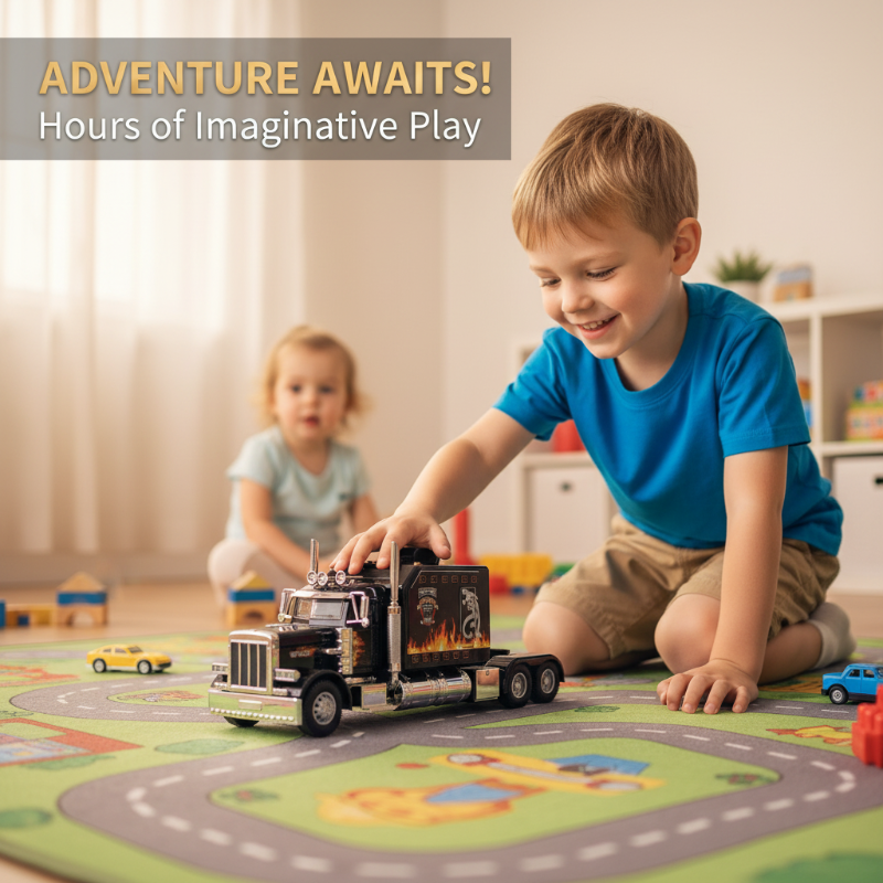 1:32 méretarányú ötvözött nagy teherbírású nyerges vontató