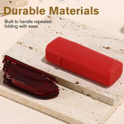 👓 Összecsukható, recept nélkül kapható szemüveg (kék fény szűrővel, szemüvegtokkal)