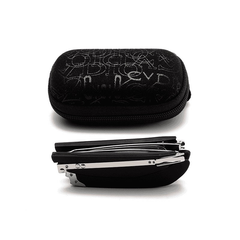 👓 Összecsukható, recept nélkül kapható szemüveg (kék fény szűrővel, szemüvegtokkal)