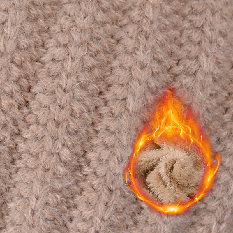 🧢 NŐI TÉLI EGYRÉSZES KÖTÖTT KÖTÖTT SAPKA SÁL MASZK