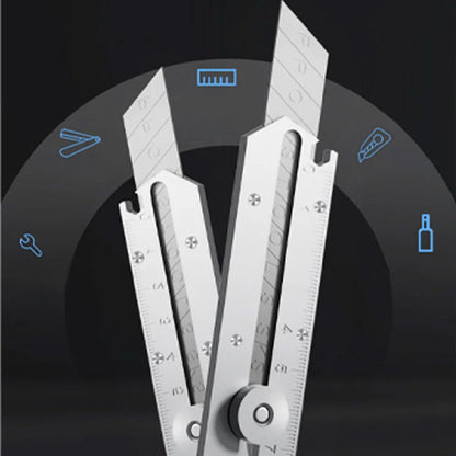 Többcélú univerzális kés behúzható, letörhető pengével