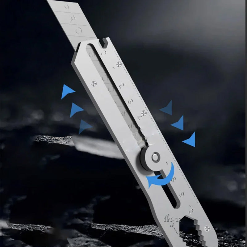 Többcélú univerzális kés behúzható, letörhető pengével