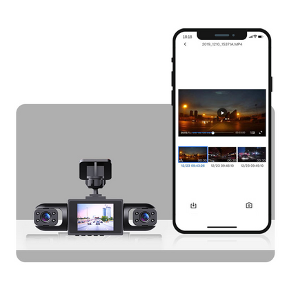 🎥4 lencsés, 360°-os látószögű autó fedélzeti kamera
