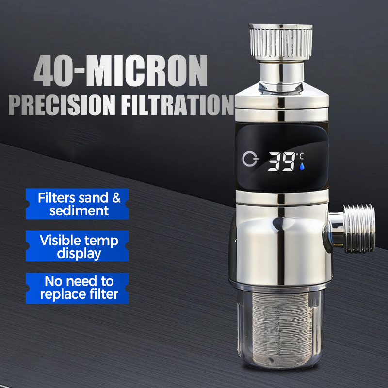 💧LED digitális zuhanyhőmérő és vízszűrő