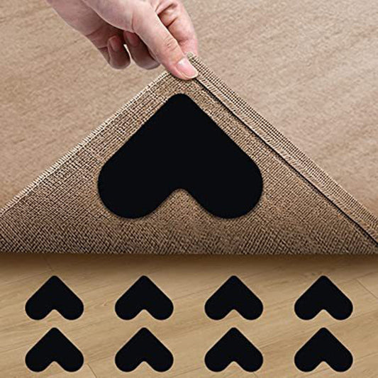 💕🏡Szív alakú, újrafelhasználható, csúszásgátló szőnyegfogók