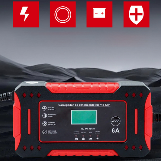 Akkumulátortöltő intelligens autóhoz és hordozható