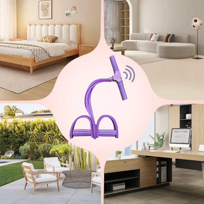 💪6-csöves Lábpedálos Ellenállási Szalag Hangos Számolással