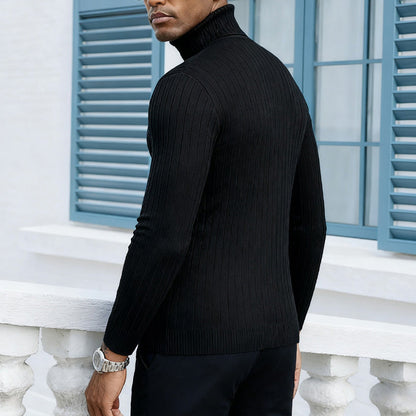 🎁2026 Új érkezők 50% kedvezmény💥Férfi bordás garbó pulóver